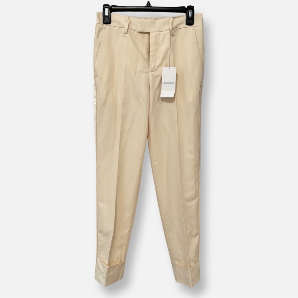 Zadig & Voltaire "Pomela Coton" Pants in Vanilla NWT ($298) EU36